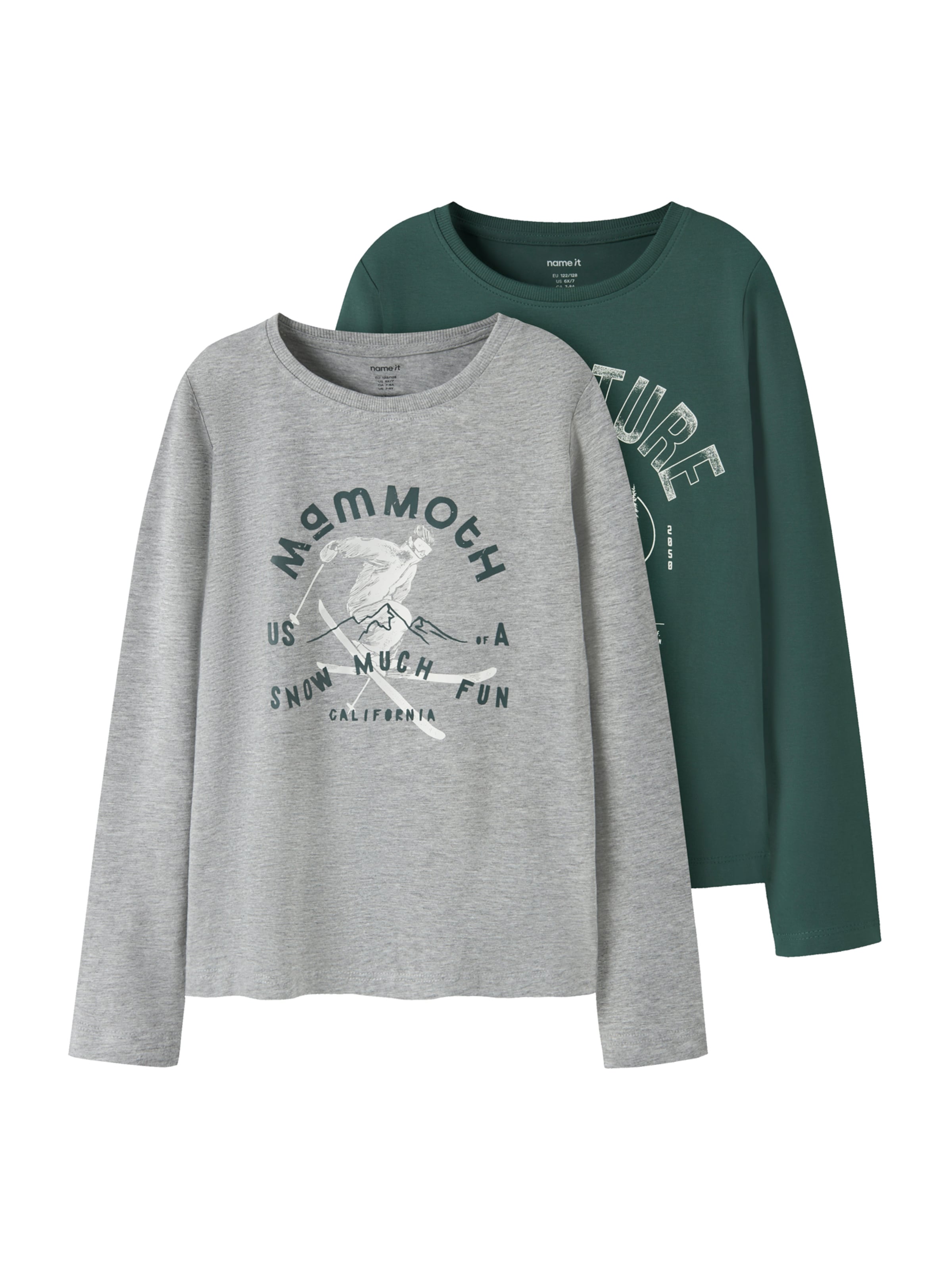 NAME IT - Camiseta 'NKMVux' en gris: frente