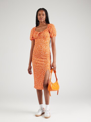 Happiness İstanbul - Vestido de verano en naranja: frente