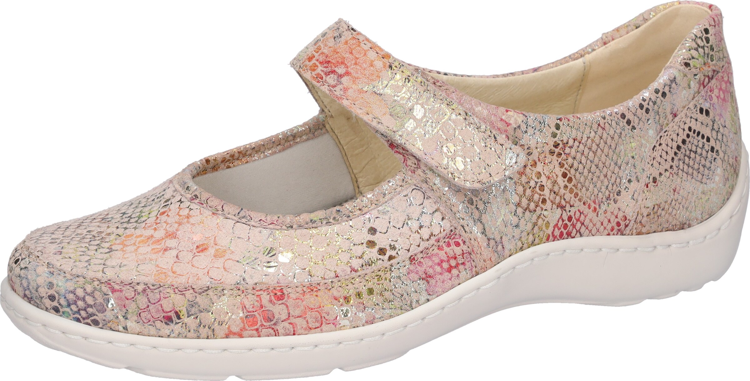 WALDLÄUFER Riemchenballerina in Pink: Vorderseite