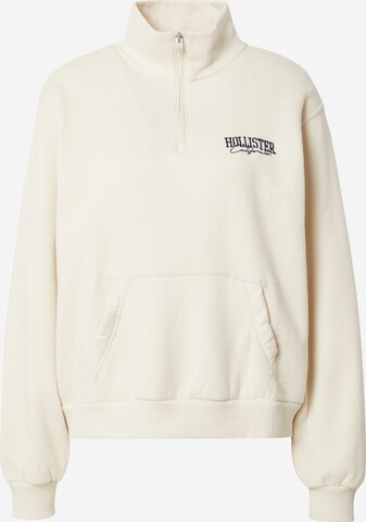 HOLLISTER Sweatshirt in Beige: front