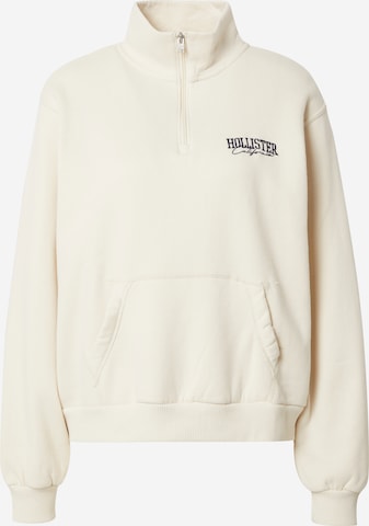 HOLLISTER - Sweatshirt em bege: frente