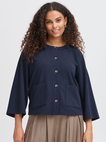 Fransa Knit cardigan 'Carla Car 2' in Blue: front