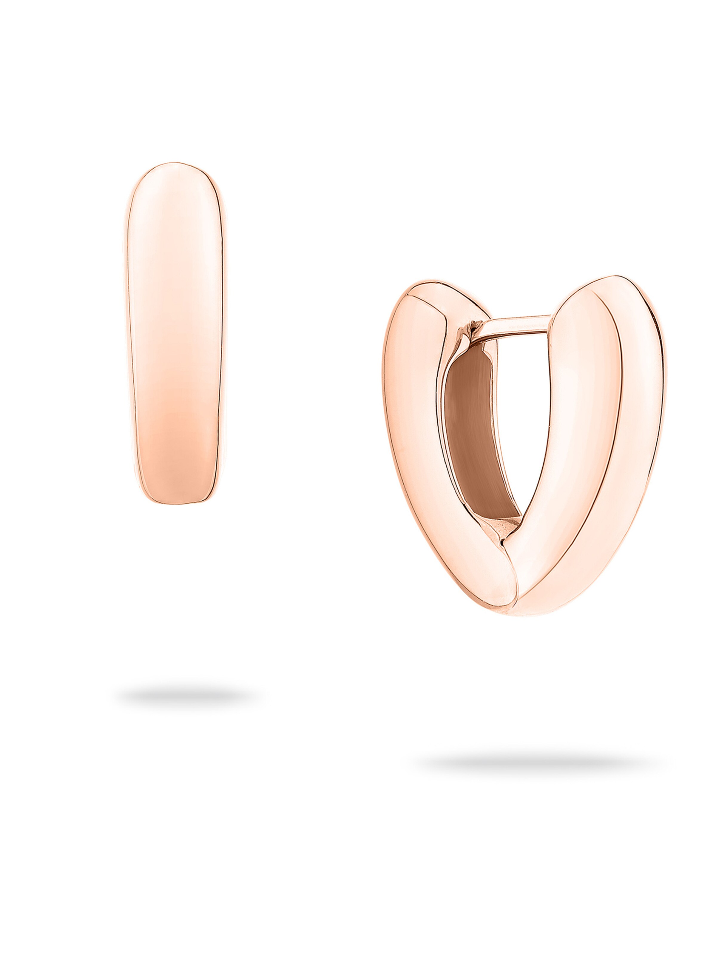 Echtzeit Earrings in Gold: front