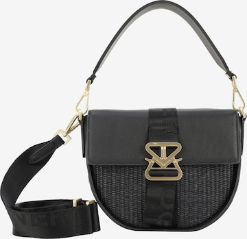 Borsa a spalla 'Zuoz Rafia Cassy' di BOGNER in nero: frontale