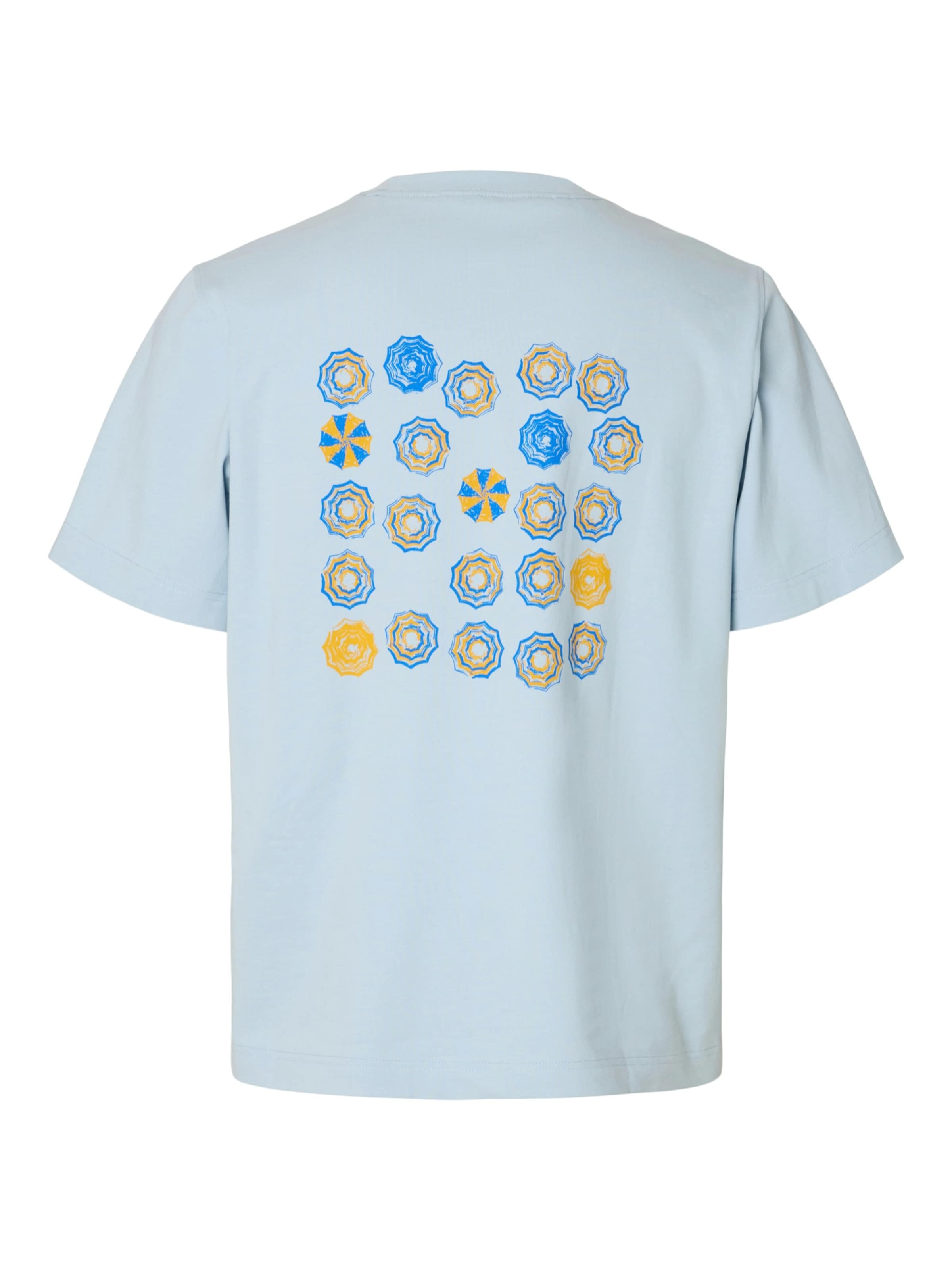 SELECTED T-shirt 'SLHMAX' i blå