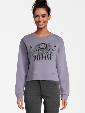 Sweat-shirt 'Nirvana' Course en violet : devant