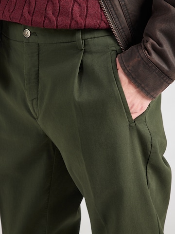 Hackett London Tapered Pantalon 'Sloane' in Groen