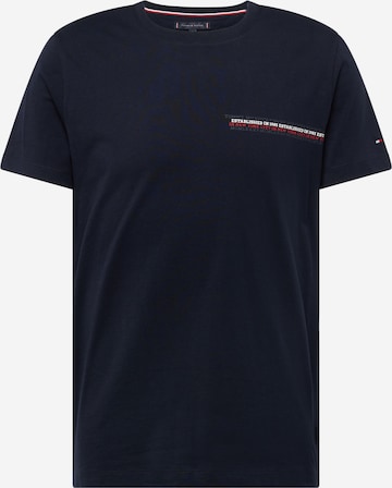 TOMMY HILFIGER T-shirt i blå: framsida