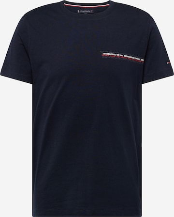 T-Shirt TOMMY HILFIGER en bleu : devant