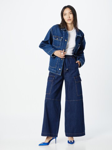Wide Leg Jeans cargo 'IzoebelI' InWear en bleu