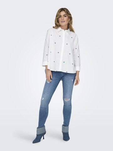 Chemisier 'Lina' ONLY en blanc