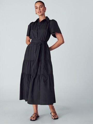Abito camicia di Willa in nero: frontale