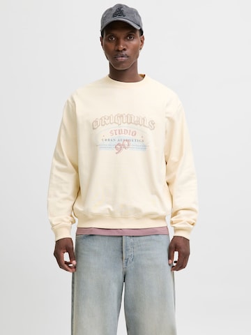 JACK & JONES Sweatshirt in White: front