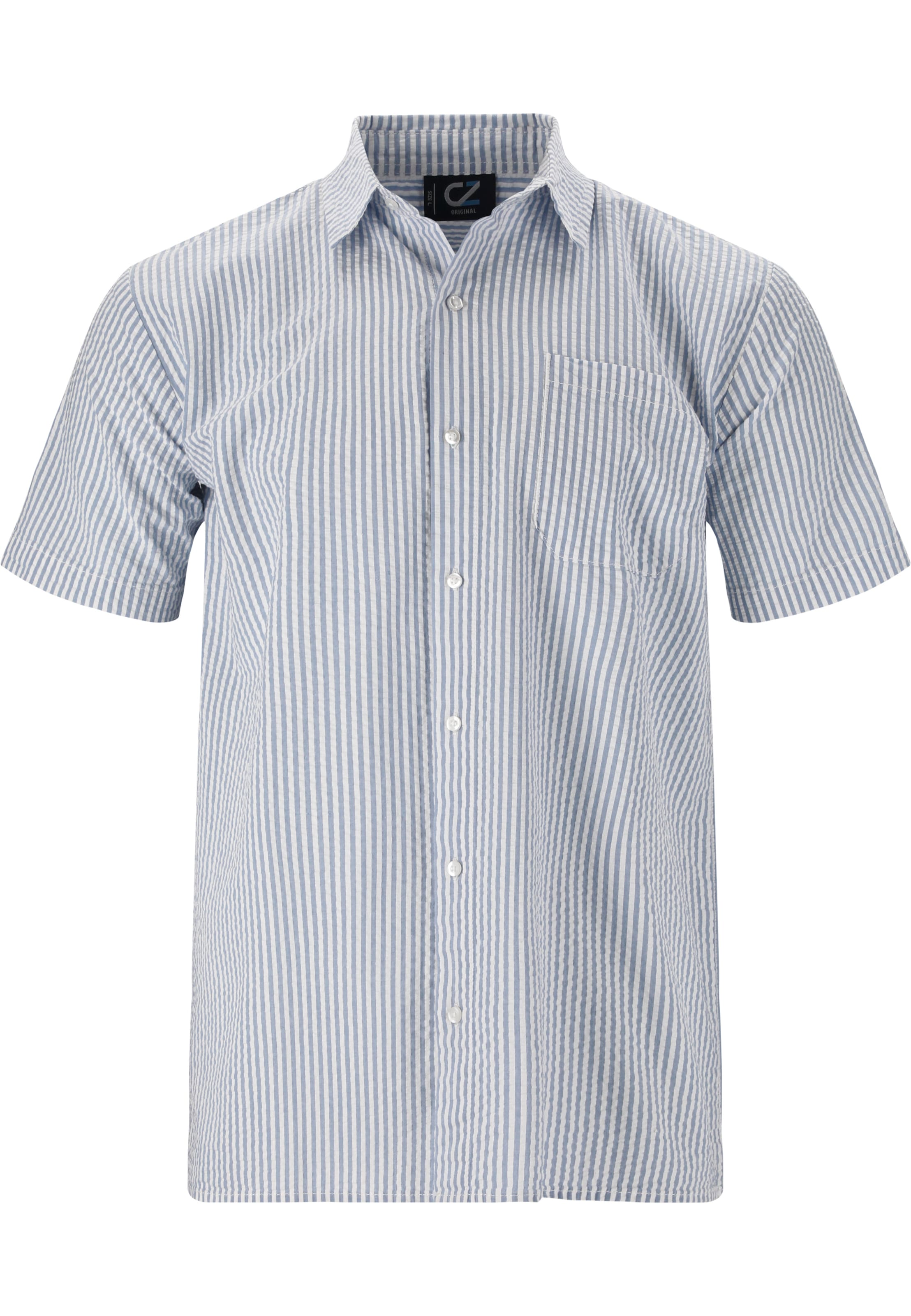 Cruz Button Up Shirt 'Damien' in Light blue / White, Item view