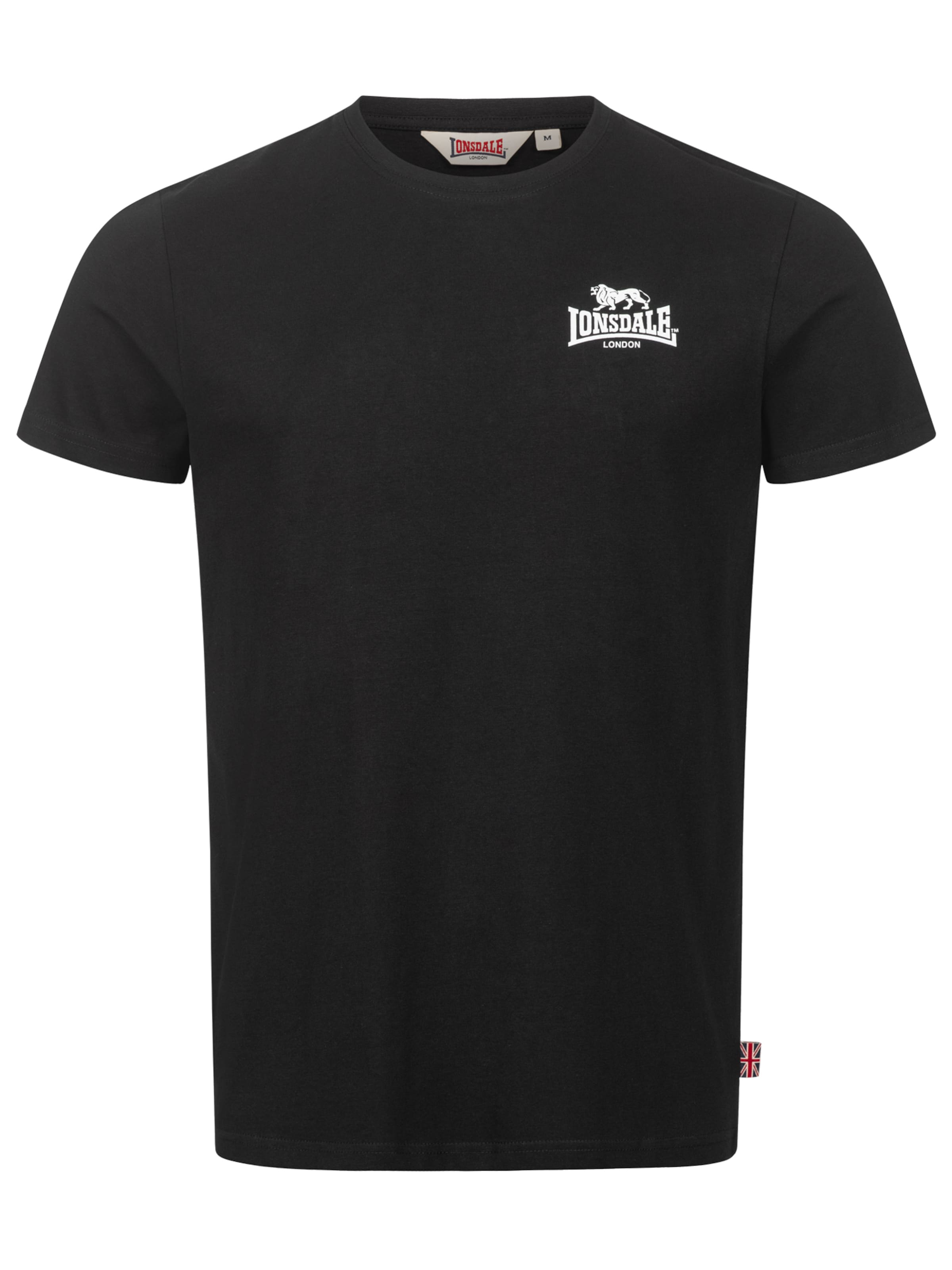 LONSDALE Koszulka 'Whiteness' w kolorze czarny: przód