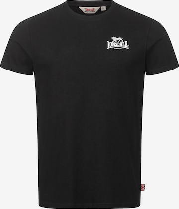 LONSDALE Тениска 'WHITENESS' в черно: отпред