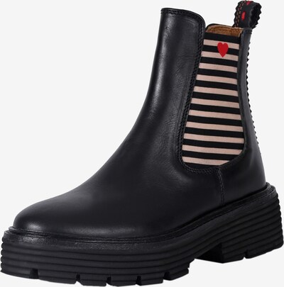 Crickit Chelsea boots 'Ninja' in de kleur Rood / Zwart / Wit, Productweergave