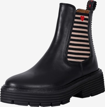 Crickit Chelsea Boots 'Ninja' in Black: front