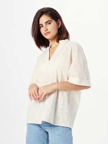 Love & Divine Blus 'Love964' i beige: framsida