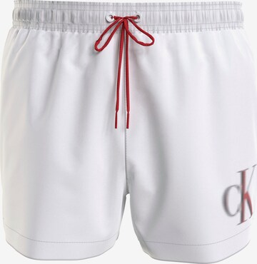 Calvin Klein Swimwear Zwemshorts in Wit: voorkant