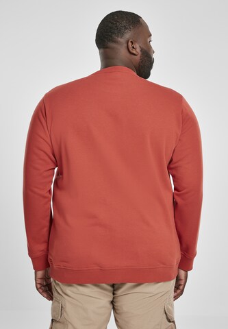 Urban Classics Sweatshirt 'Basic Terry Crew' in Red