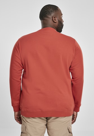 Urban Classics Sweatshirt 'Basic Terry Crew' in Rot