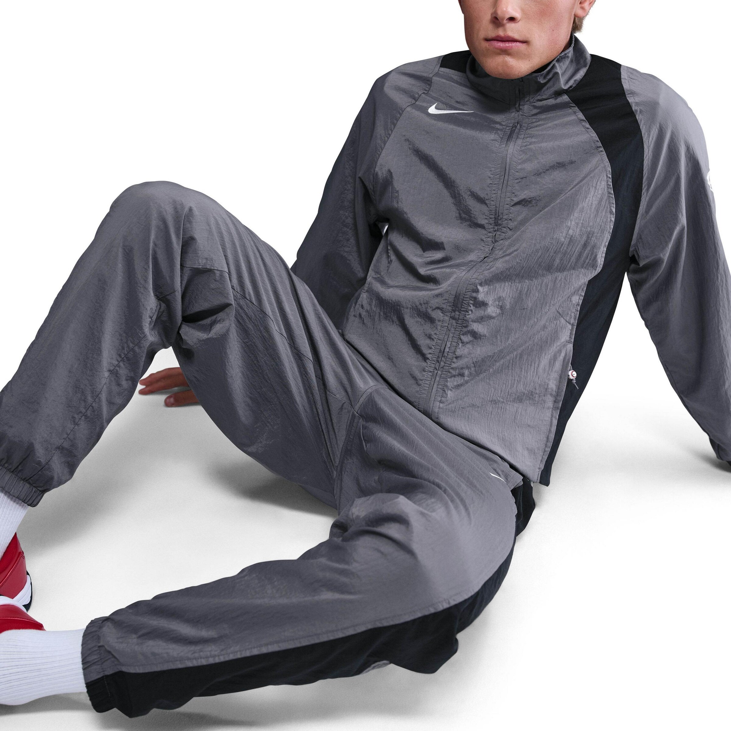NIKE Training Jacket 'Total 90' in Grey