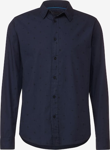 Street One MEN Button Up Shirt in Blue: front
