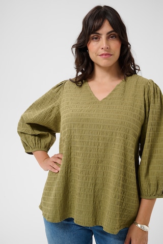 KAFFE CURVE Bluse 'Maisie' in Grün