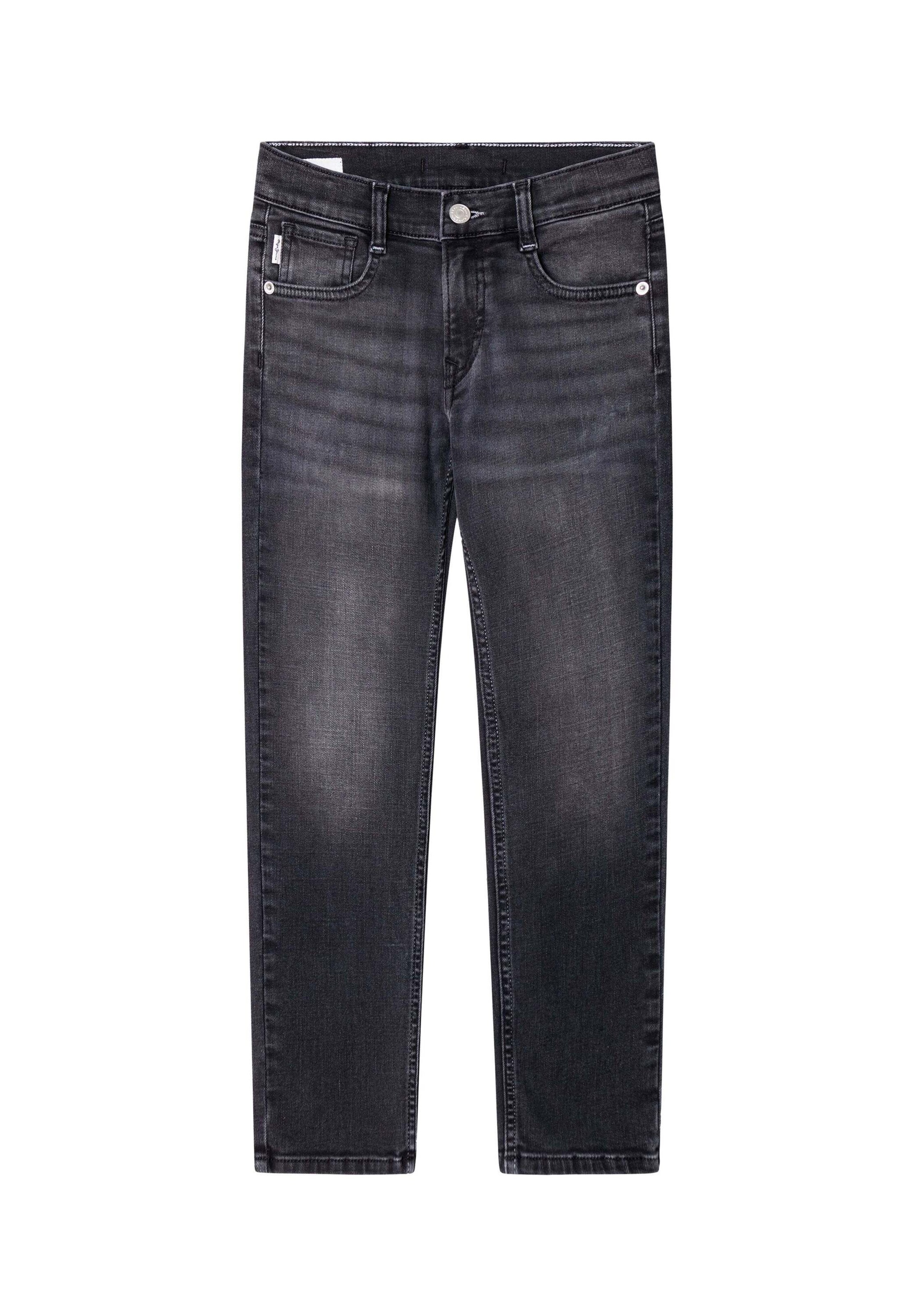 Pepe Jeans Slimfit Jeans in Zwart: voorkant