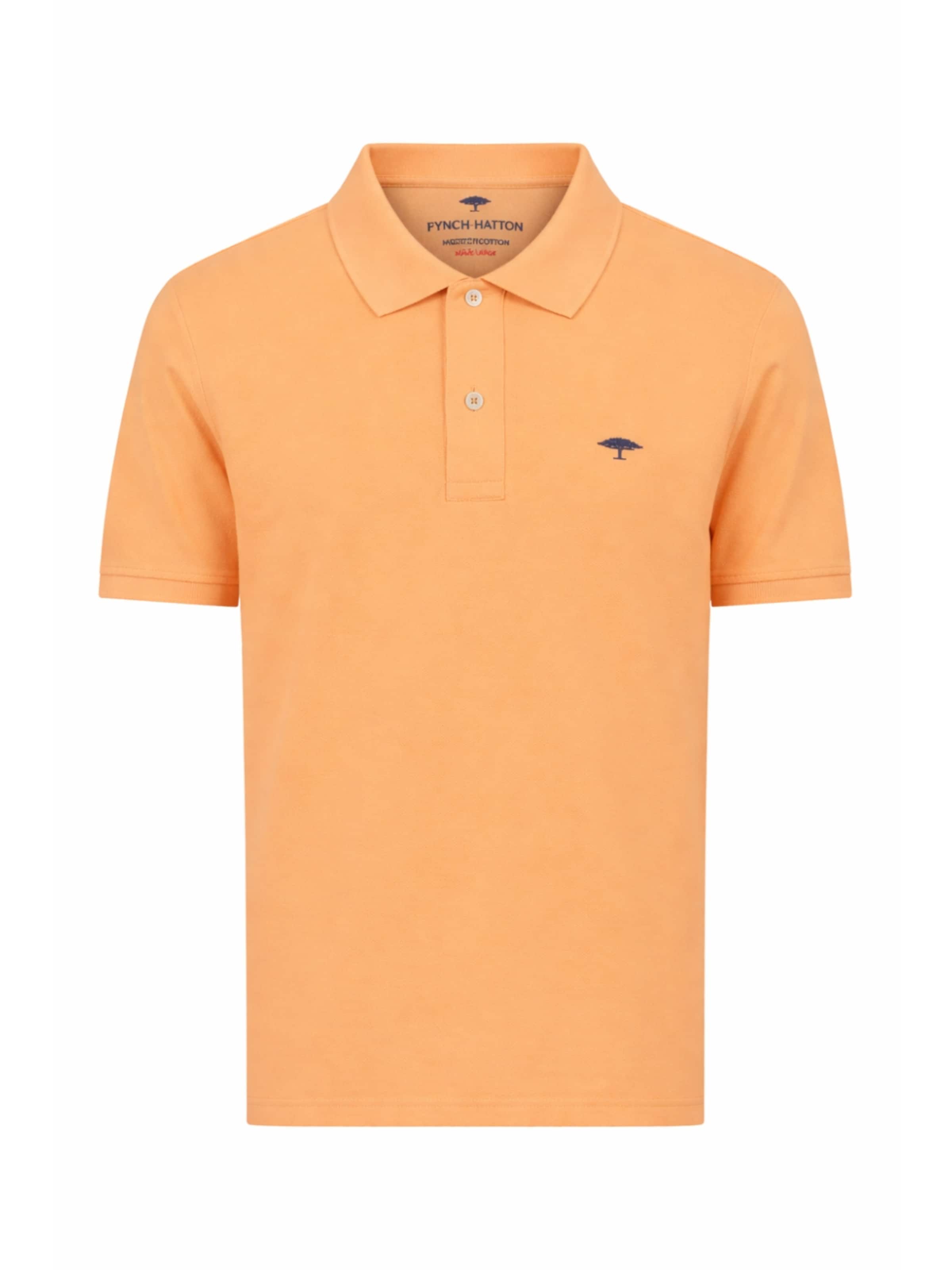 Fynch Hatton Shirt 'FYNCH-HATTON Polo-Shirt – Orange (100% Baumwolle)' in Orange: front