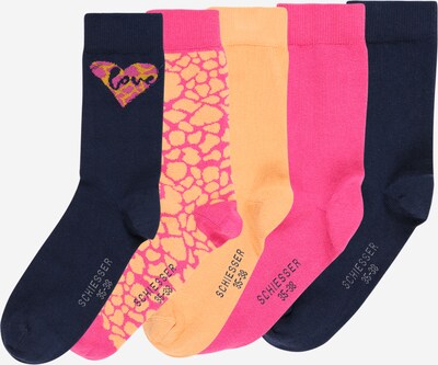 SCHIESSER Socks in Navy / Orange / Pink, Item view