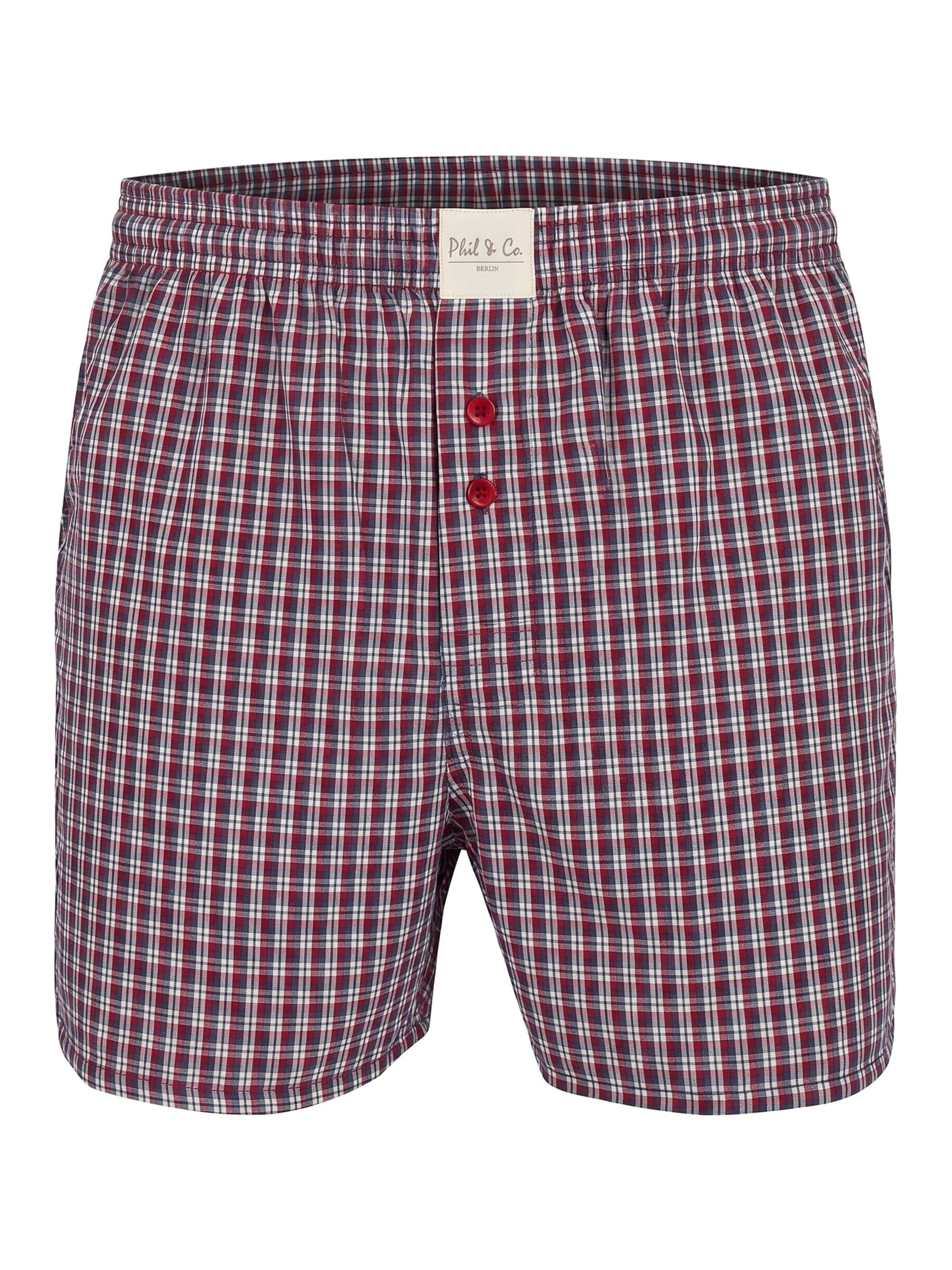 Phil & Co. Berlin Boxershorts 'Phil & Co. Berlin Men's Woven Boxers 12 Pack – Loose Fit Boxer Shorts – 60% Cotton & 40% Polyester – Breathable, Wrinkle-Resistant & Easy Care' in Gemengde kleuren