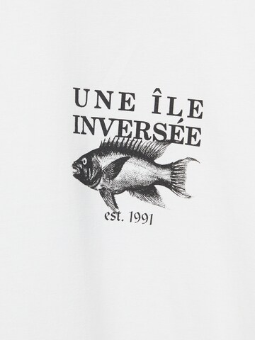 Pull&Bear T-Shirt in Weiß