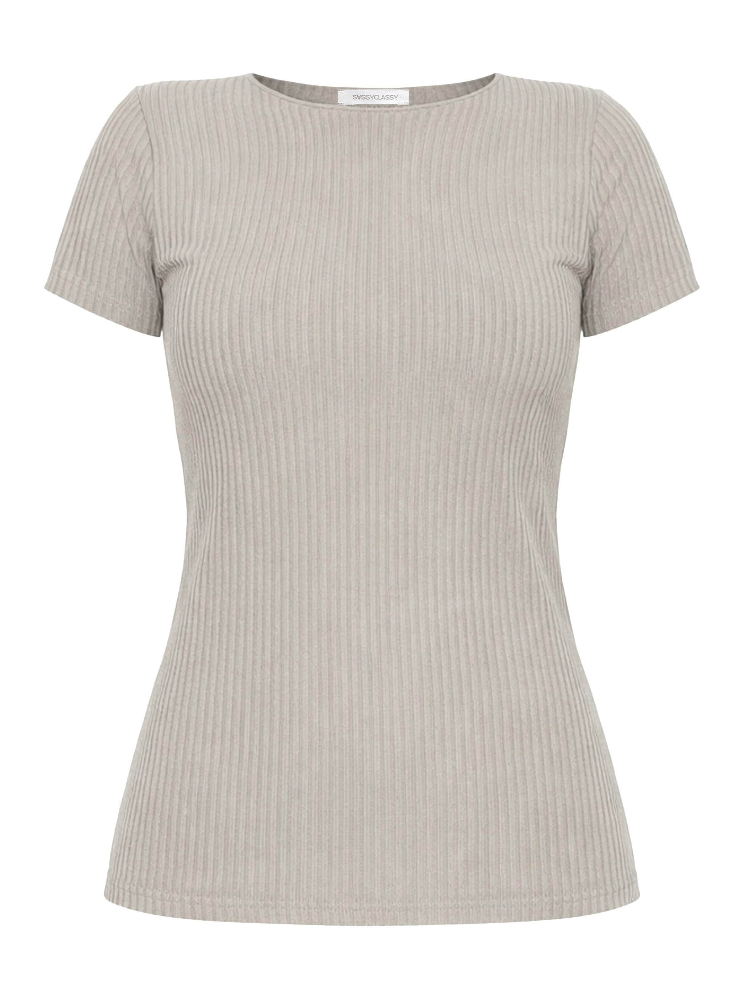 SASSYCLASSY Shirt in Grey: front