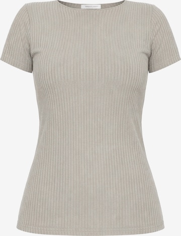 SASSYCLASSY Shirt in Grey: front