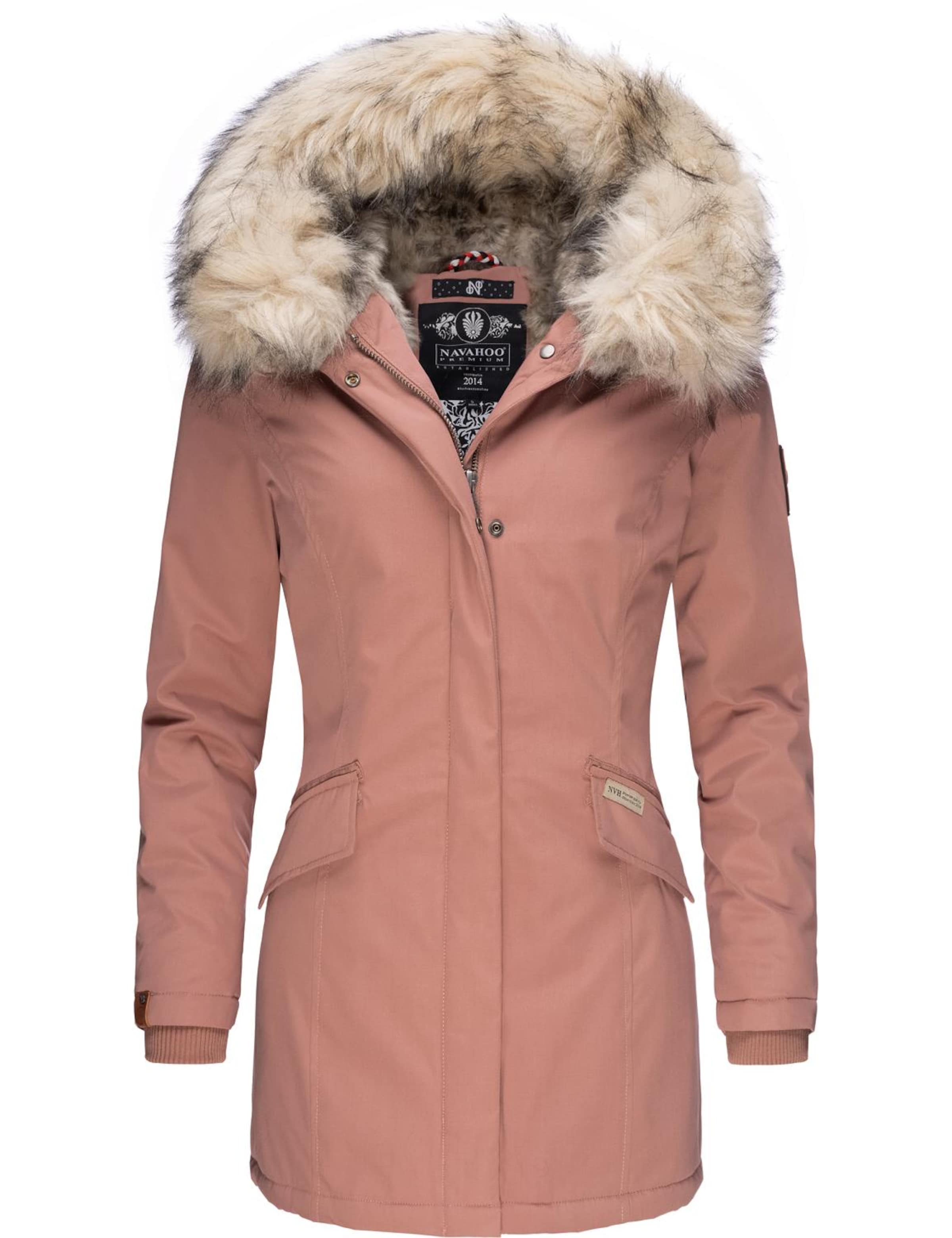 Manteau d’hiver 'Cristal' NAVAHOO en rose : devant