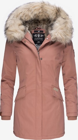 Manteau d’hiver 'Cristal' NAVAHOO en rose : devant