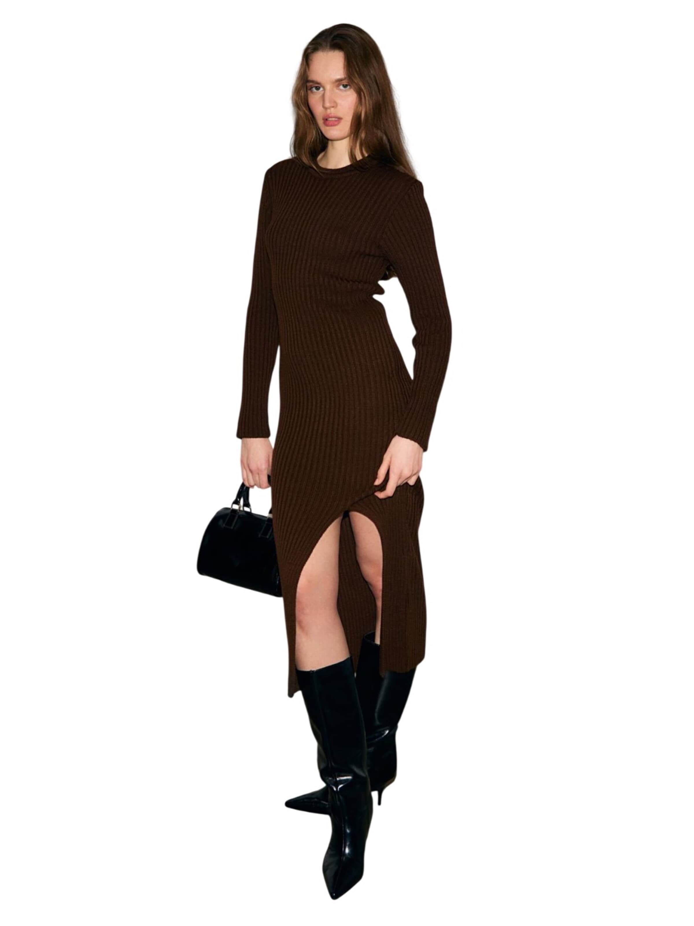 Grimelange Knit dress in Brown