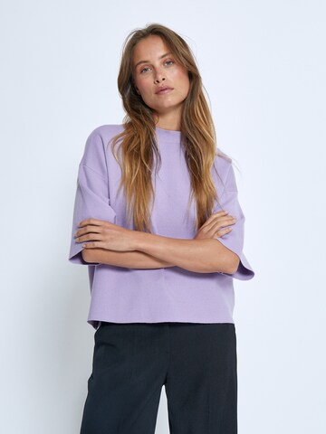 Pull-over 'Lupi' minus en violet : devant