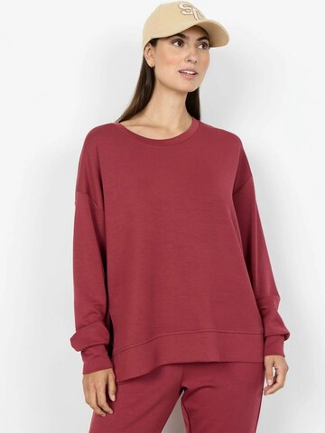 Sweat-shirt 'Banu' Soyaconcept en rouge : devant