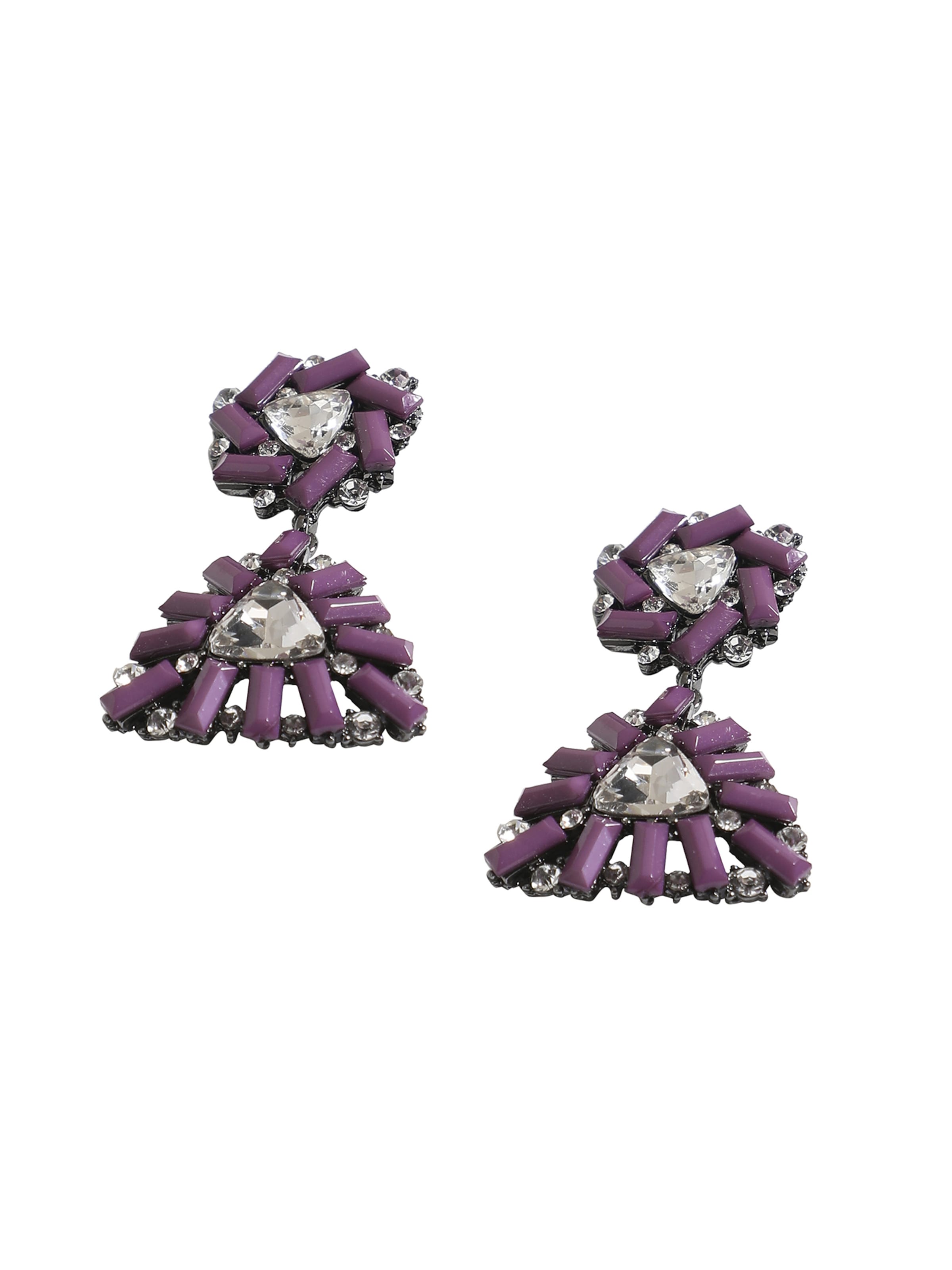 SOHI Øreringe 'Angelica' i lilla: forside