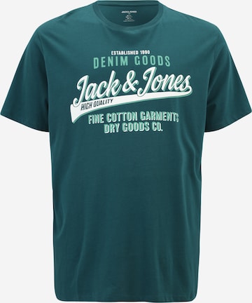 Jack & Jones Plus Shirt in Groen: voorkant
