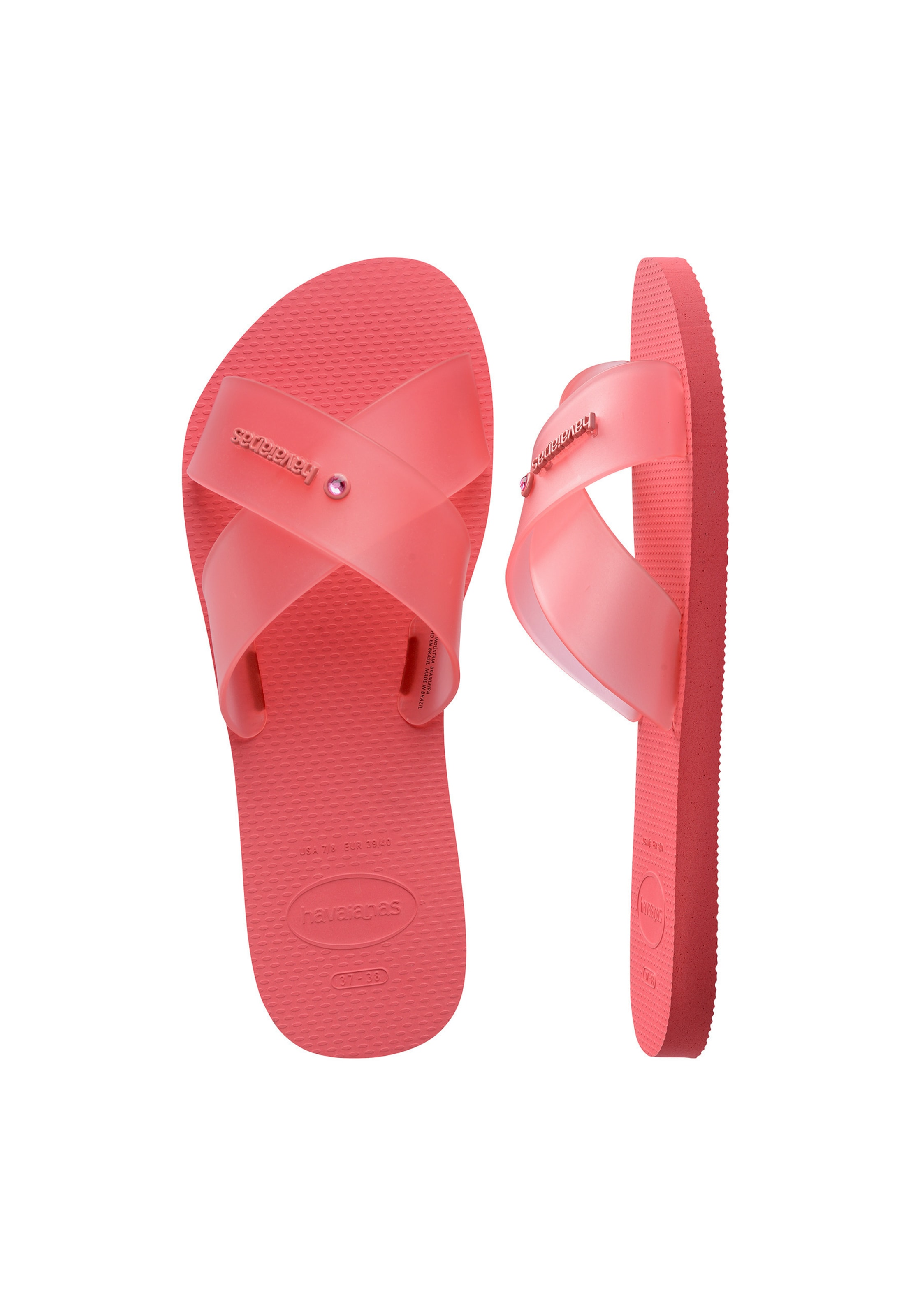 HAVAIANAS Mule 'Aqua Jelly' in Orange