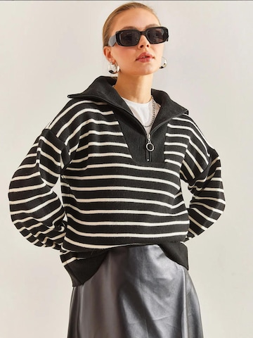 Bianco Lucci Kampsun 'Pullover', värv must: eest vaates