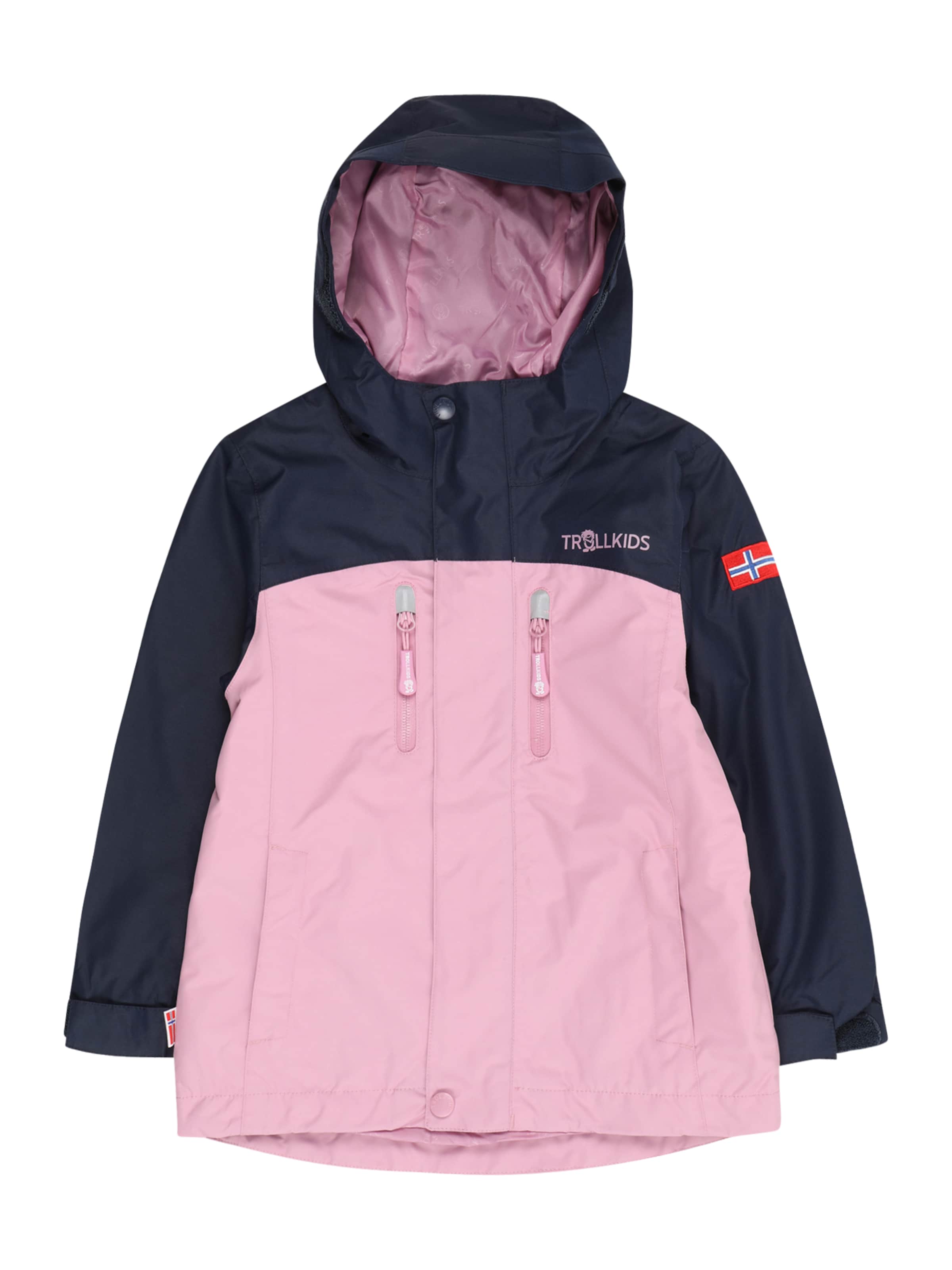 TROLLKIDS - Casaco outdoor 'Nusfjord' em rosa: frente