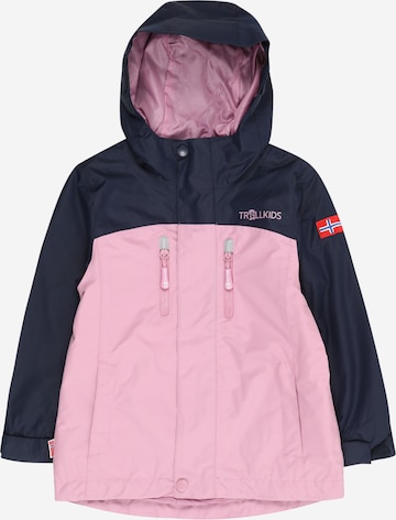 TROLLKIDS - Casaco outdoor 'Nusfjord' em rosa: frente