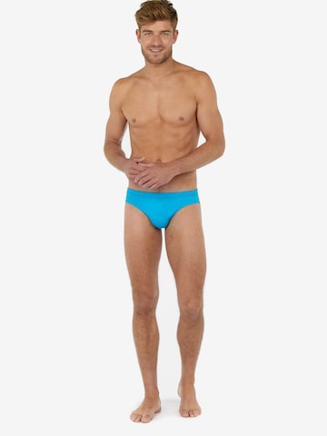 HOM Swim Mini Briefs ' Sea Life ' in Blau