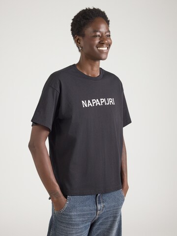 NAPAPIJRI - Camiseta 'DEBANT' en negro: frente
