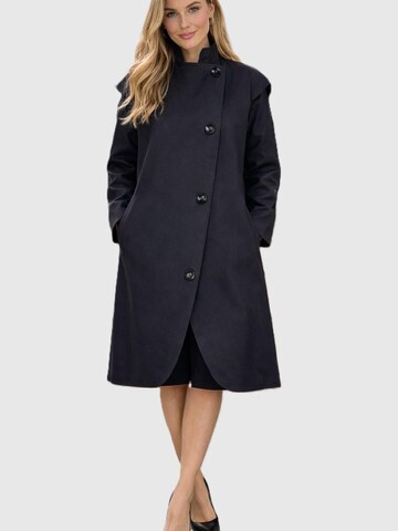 Manteau mi-saison 'Black Asymmetrical Trench Coat' BIBI SAKALIEVA en noir